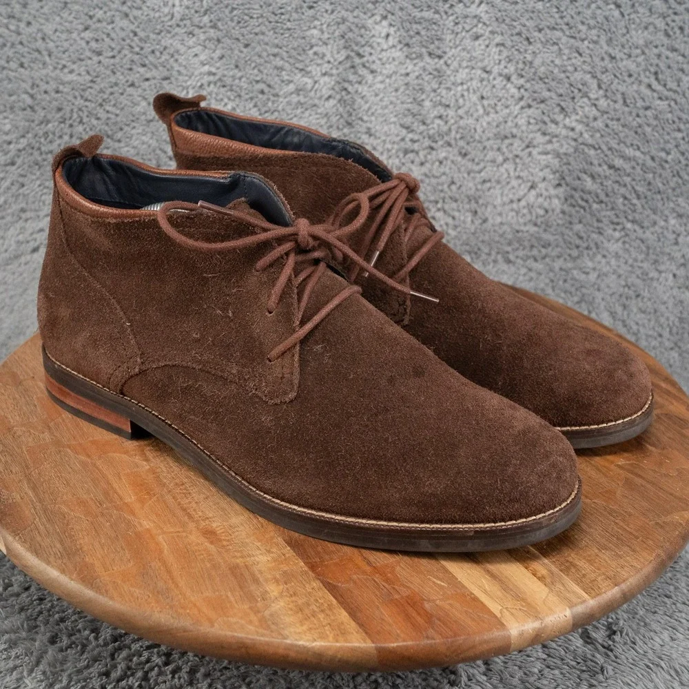 Cole Haan Ogden Boot Mens 11 Brown Good Suede Chukka Lace Up C26393